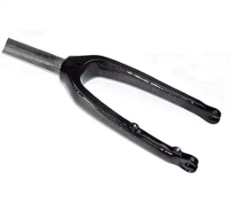 UKALOU Spares UKALOU Carbon Fiber Fork 16In 305 Folding Bike Straight Tube Flat Disc Brake Hard Fork Quick Release Compatible C Brake, Top Tube Diameter 28.6(1-1 / 8) MM