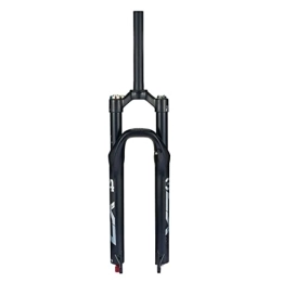 UKALOU Spares UKALOU MTB Air Fork 26 / 27.5 / 29 Inch Mountain Bike Suspension Fork Travel 100mm Rebound Adjustable 28.6mm Straight Front Fork Manual Lockout QR 9mm (Color : Black, Size : 29'')