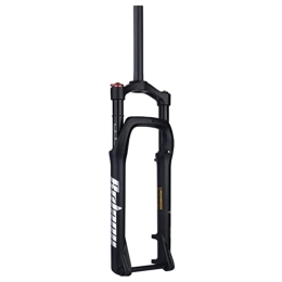 UKALOU Spares UKALOU Snow Beach Bike Suspension Fork 26 Inch Mountain Bike Air Suspension Fork Travel 120mm Thur Axle 15x135mm Manual Lockout, for 4.0 Tire