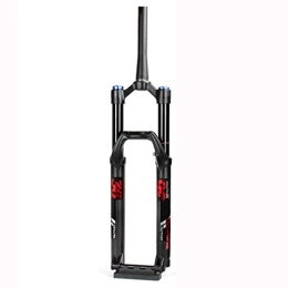 MabsSi Spares Ultralight Magnesium Alloy Suspension Fork MTB 27.5 inch 160 Travel, Thru Axle DH AM Fork 15x110mm Manual Locking Inner Tube Diameter 36mm(Size:27.5, Color:BLACK (BLACK TUBE))