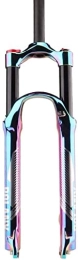 UPPVTE Spares UPPVTE 26 27.5 29 Inches MTB Bike Front Fork, Super Light Magnesium Alloy Rebound Adjustment Locking Air Fork Suspension Forks Forks (Color : Colorful, Size : 27.5 inch)