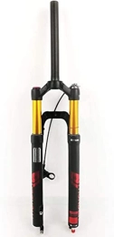 UPPVTE Spares UPPVTE 26 / 27.5 / 29in MTB Bike Front Forks, Damping Adjustment 1-1 / 8" RL QR 9mm Air Suspension Fork Disc Brake Travel 120mm Forks (Color : Red, Size : 26INCH)