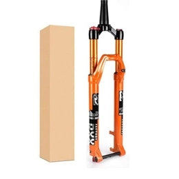 UPPVTE Mountain Bike Fork UPPVTE 27.5 / 29in Air Supension Front Fork, Aluminum Alloy 15 * 100mm Rebound Adjustment 140mm Travel Mountain Bike Suspension Forks 1-1 / 2" Forks (Color : Orange Manual Lock, Size : 29inch)