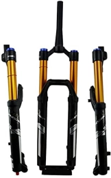UPPVTE Mountain Bike Fork UPPVTE 27.5 / 29in MTB Bicycle Suspension Fork, Air Front Fork Rebound Adjustment 140mm Travel 1-1 / 8" / 1-1 / 2" Thru Axle 15 mm Disc Brake Forks (Color : Tapered Silver, Size : 27.5 inch)