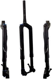 UPPVTE Mountain Bike Fork UPPVTE 700c MTB Carbon Bicycle Fork, 29" Common-Use Sizes Thru Axle 15MM110mm Oil Lock 1-1 / 2" Mountain Bike Air Suspension Forks Forks (Color : Black, Size : 29 inch)
