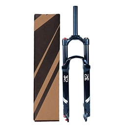 UPPVTE Mountain Bike Fork UPPVTE Air Fork, 26 / 27.5 / 29 Inch Straight Tube Remote Lockout MTB Bicycle Suspension Fork Rebound Adjustment Travel 130mm Axle 9mmQR (Color : Straight tube HL, Size : 27.5inch)
