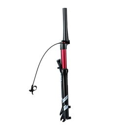 UPPVTE Mountain Bike Fork UPPVTE Air Fork, Straight / Cone Tube Stroke 120mm 26 / 27.5 / 29 Inch Rebound Adjustment QR 9mm MTB Bicycle Fork Manual / Remote Lock (HL / RL) (Color : Cone tube RL, Size : 27.5inch)