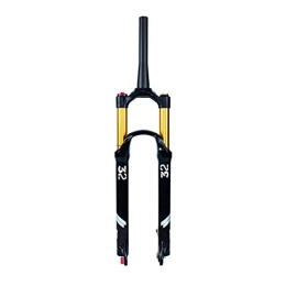 UPPVTE Mountain Bike Fork UPPVTE Bicycle Absorber Air Fork, 26 / 27.5 / 29inch Cone Tube Travel 130mm Agnesium Alloy Mountain Bike Fork Rebound Adjustment QR 9mm (Color : Cone tube HL, Size : 29inch)