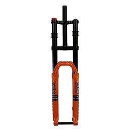 UPPVTE Mountain Bike Fork UPPVTE Bicycle Suspension Air Fork, Damping Adjustment 27.5 / 29 Inch Shoulder Control Travel 160mm Double Shoulder Front Fork For MTB Bike (Color : Orange color, Size : 29inch)