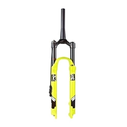 UPPVTE Mountain Bike Fork UPPVTE Bicycle Suspension Fork Fork, 26 / 27.5 / 29 Inch Air Fork Travel 140mm Cone Tube 1-1 / 2" Remote Lockout 9mm QR Disc Brake (Color : Cone tube RL, Size : 27.5inch)