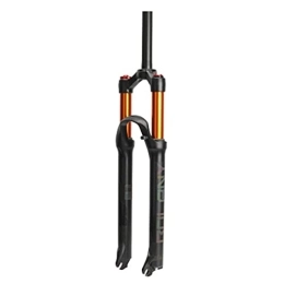 UPPVTE Mountain Bike Fork UPPVTE Magnesium Alloy Air Fork, 26 / 27.5 / 29 Inch Suspension Fork Travel: 100mm Damping Adjustment Bicycle Accessories Manual Lockout (Color : Straight tube HL, Size : 29inch)