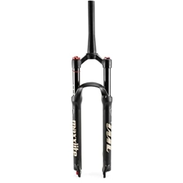 UPPVTE Mountain Bike Fork UPPVTE Magnesium Alloy Mountain Bike Fork, 26 / 27.5 / 29in with Rebound Adjustment 1-1 / 8" Air Supension Front Fork 100mm Travel Forks (Color : Tapered Manual Lock, Size : 27.5inch)