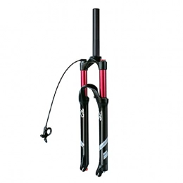 UPPVTE Mountain Bike Fork UPPVTE MTB Air Fork, Stroke 120mm Remote Lock (RL) 26 / 27.5 / 29 Inch Suspension Fork Rebound Adjustment Straight Tube QR 9mm For MTB Bike (Color : Straight tube RL, Size : 26inch)