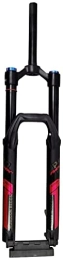 UPVPTK Mountain Bike Fork UPVPTK 26 27.5 29In Mountain Bike Downhill Suspension Fork, 15x110mm Thru Axle 1-1 / 8" DH Disc Brake Air Shock Absorber 165mm Travel Damping Forks (Color : Red, Size : 29inch)