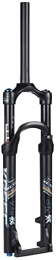 UPVPTK Spares UPVPTK 26 / 27.5 / 29in MTB Bike Suspension Fork, Rebound Adjust Air Pressure Fork QR 9mm Ultralight Travel 120mm 1-1 / 8'' 1650g Forks (Color : Black, Size : 29inch)