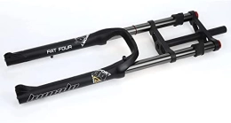 UPVPTK Spares UPVPTK Bike Suspension Forks 26In, 4.0 Fat Disc Brake Air Fork 1-1 / 8" Mountain Bike Front Fork Downhill 170mm Travel E-Bike Front Fork BMX Forks (Color : Black, Size : 26inch)