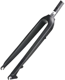 UPVPTK Spares UPVPTK MTB Bike Fork 26 / 27.5 / 29Inch, Carbon Fibre Bicycle Rigid Fork 1-1 / 8" Cycling Suspension Forks Ultralight Disc Brake 530g Forks (Color : Black-A, Size : 27.5inch)