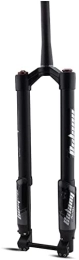 UPVPTK Mountain Bike Fork UPVPTK MTB DH Downhill Fork 26 / 27.5 / 29In, with Damping Disc Brake Bicycle Air Fork 1-1 / 2" 130mm Travel 15x110mm Thru Axle Manual Forks (Color : Black, Size : 29inch)