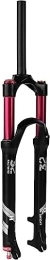 VEMMIO Mountain Bike Fork VEMMIO Bicycle Fork 26 27.5 29 Inch, Ultralight Alloy Mountain Bike Air Fork Travel 140mm Straight / Tapered Tube For 1.5-2.45 accessories (Color : Straight Manual Lock Out, Size : 26 inch)
