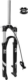 VEMMIO Mountain Bike Fork VEMMIO Mountain Bike Fork MTB Suspension 26 27.5 29 Inch Disc Brake, Straight Tube 1-1 / 8 accessories (Color : Remote Lockout, Size : 26 inch)