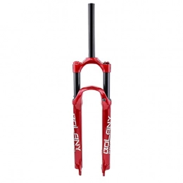 VHHV Mountain Bike Fork VHHV 26" 27.5" 29" Bicycle Suspension Fork, 1-1 / 8" Lightweight Alloy Air Fork Shoulder Control Travel: 100mm - Red (Size : 29 inch)