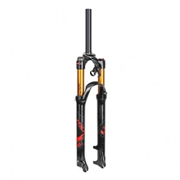 VHHV Spares VHHV 26 27.5 29 Inch Mountain Bike Suspension Fork, Bicycle Air Front Fork Black Travel: 100mm Alloy - Unisex (Color : Remote Lockout, Size : 26 inches)