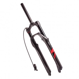 VHHV Spares VHHV 26" 27.5" 29" MTB Bike Suspension Fork, Lightweight Alloy 1-1 / 8" Travel 140mm Air Forks Remote Lockout - Unisex (Color : Red, Size : 26 inch)