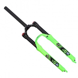 VHHV Spares VHHV 26 27.5 Inch Bike Suspension Forks, Lightweight Alloy Air Fork, 1-1 / 8" Travel 100mm - Green (Size : 27.5 inch)