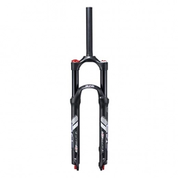 VHHV Mountain Bike Fork VHHV 26 27.5 Inch Mountain Cycling Air Front Fork MTB Bike Suspension Forks, 1-1 / 8" Lightweight Alloy 120mm Travel - 3 Colors (Color : Black, Size : 26 inches)