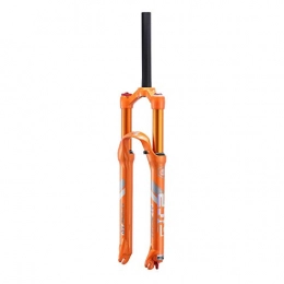 VHHV Mountain Bike Fork VHHV 26 27.5 Inch Suspension Forks 1-1 / 8" MTB Bike Front Fork, Travel: 120mm Lightweight Magnesium Alloy Unisex - Orange / white Absorber (Color : Orange, Size : 27.5 inches)