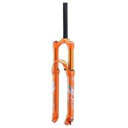 VHHV Spares VHHV 26" 27.5" MTB Bike Suspension Fork, 1-1 / 8" Lightweight Alloy Mountain Cycling Front Forks 120mm Travel - Orange (Size : 27.5 inches)