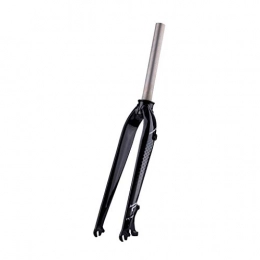 VHHV Spares VHHV 26" 27.5inch Bike Rigid Suspension Fork, 1-1 / 8"(28.6mm) Alloy Lightweight Disc Brake Front Forks - 722g (Color : Black, Size : 27.5 inch)