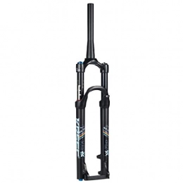 VHHV Mountain Bike Fork VHHV Bicycle Air Front Fork MTB 26 / 27.5 / 29 Inch, Damping Adjustment 1-1 / 8" Alloy 9mm QR Disc Mountain Bike Suspension Forks Travel 120mm (Color : Tapered, Size : 29 inches)