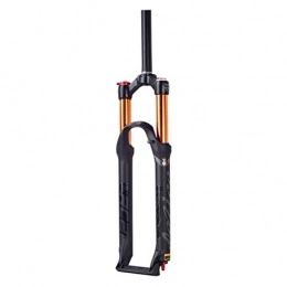 VHHV Spares VHHV Bicycle Fork 26 27.5 Inch Mountain Bike Suspension Forks 1-1 / 8" Light Alloy Travel: 120mm Air System - Black (Color : A, Size : 27.5 inches)