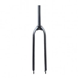 VHHV Spares VHHV Bike Rigid Fork 26" 27.5" 29" 700C Bicycle Front Suspension Forks Black Lightweight Aluminum Alloy - 730g Absorber (Size : 27.5")