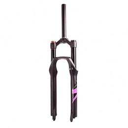 VHHV Spares VHHV Bike Suspension Fork 26" 27.5inch 29er, 1-1 / 8" Lightweight Alloy Air Forks 140mm Travel MTB Shock Absorber (Color : Pink, Size : 26 inch)