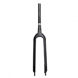VHHV Spares VHHV Black Carbon Fiber Bike Suspension Fork 26" 27.5 Inch, Super Light Fixed Disc Brake Forks - 480g (Size : 26 inch)