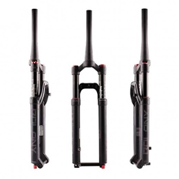 VHHV Spares VHHV Mountain bike damping front fork 27.5 / 29 inches，Damping tortoise and hare adjustment mentmagnesium alloy Air fork Tapered Manual lockout black Air forks