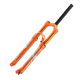 VHHV Spares VHHV Mountain Bike Forks 26" 27.5" Suspension Fork 1-1 / 8" Travel:120mm Manual Lockout MTB Air Front Forks - Orange (Size : 26 inch)