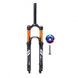 VHHV Spares VHHV MTB Suspension Forks 26 27.5 Inch Air Magnesium Alloy Fork Effective Shock Travel: 120mm (Color : Orange, Size : 27.5 inches)