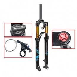 VHHV Spares VHHV Remote Lockout Suspension Fork 26 27.5 29 Inch Bike Air Forks Shock Absorber Alloy 1-1 / 8" Travel: 100mm (Color : Blue, Size : 26 inch)