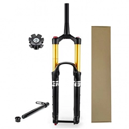 VPPV Mountain Bike Fork VPPV 160mm MTB Downhill Forks Magnesium Alloy 26 27.5 29 Inch, Bicycle Air Fork 1-1 / 2" Tapered Tube With Rebound Adjustment (Size : 26")