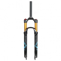 VPPV Mountain Bike Fork VPPV 26 27.5 29 Inch Bicycle Suspension Forks Aluminum Alloy 1-1 / 8 ” Remote Lock Out Bike Steerer QR 9mm Fork Travel 120mm (Color : Straight tube A, Size : 29 inch)