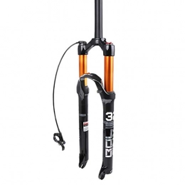 VPPV Mountain Bike Fork VPPV 26 27.5 Inch 29ER MTB Bicycle Fork Tapered tube 1-1 / 8 ”Mountain Suspension Shock Absorber Air Forks Travel 120mm (Color : C, Size : 26 inch)