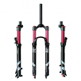 VPPV Mountain Bike Fork VPPV 26 Inch 27.5 ”Mountain Front Fork, Double Air Chamber Shock Absorber 29er Damping Gas Forks Travel 120 mm (Color : Shoulder lock-A, Size : 26inch)