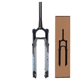 VPPV Mountain Bike Fork VPPV 27.5 Inch MTB Suspension Forks Absorber, 1-1 / 8 ”Magnesium Alloy Tapered Tube 29ER Shock Air Fork 100mm (Color : Tapered tube, Size : 29 inch)