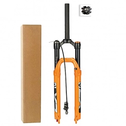 VPPV Mountain Bike Fork VPPV Mountain Bicycle Air Forks 26 Inch 27.5" 29 ER, Travel 120mm Aluminum Alloy MTB Cycling Suspension Fork Tire 1.5~2.8 Inch (Color : Straight Remote lock, Size : 26 inch)