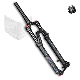 VPPV Mountain Bike Fork VPPV Mountain Bicycle Front Fork Magnesium Alloy 27.5 Inch 29 er, 1-1 / 2" Shock Absorber Damping Adjustment MTB Air Fork Remote Control 130mm Travel (Color : Manual lock, Size : 27.5 inch)