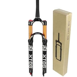 VPPV Mountain Bike Fork VPPV Mountain Bike Fork 26 27.5 29 Inch 120mm Travel, Disc Brake 1-1 / 8" Threadless Steerer Suspension Air Forks QR 9mm MTB Bicycle Accessories (Color : B, Size : 29 INCH)