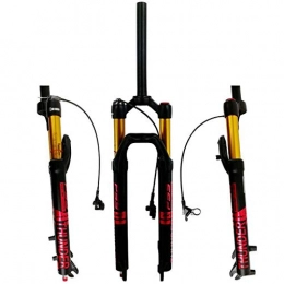 VPPV Mountain Bike Fork VPPV Mountain Bike Suspension Forks 27.5 Inch, Magnesium Alloy Road Bicycle Remote Control MTB Bikes Gas Fork 1-1 / 8" Disc Travel 120mm (Color : D, Size : 29 INCH)